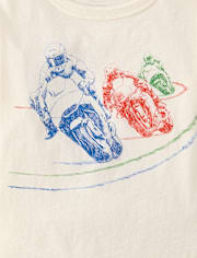 Boys Motorbike Cross Graphic Tee