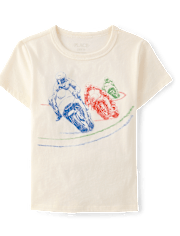 Boys Motorbike Cross Graphic Tee