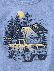 Boys Camping Truck Graphic Tee