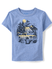 Boys Camping Truck Graphic Tee