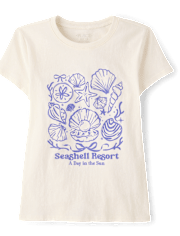 Girls Seashells Graphic Tee