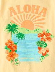 Girls Aloha Graphic Tee