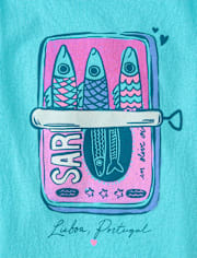 Girls Sardines Graphic Tee