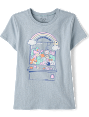 T-shirt graphique machine à pinces pour filles