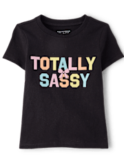 Baby And Toddler Girls Sassy Graphic Tee