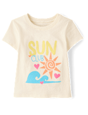 Baby And Toddler Girls Sun Club Graphic Tee