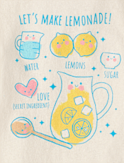 Baby And Toddler Girls Lemonade Graphic Tee