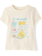 Baby And Toddler Girls Lemonade Graphic Tee