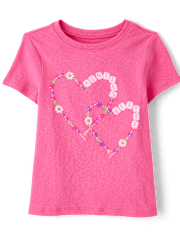 Baby And Toddler Girls Auntie Bracelets Graphic Tee