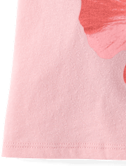 Baby And Toddler Girls Hibiscus Flower Graphic Tee