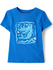 Baby And Toddler Girls Mermaid Graphic Tee
