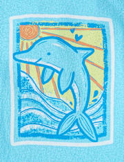 Baby And Toddler Girls Dolphin Graphic Tee