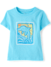 Baby And Toddler Girls Dolphin Graphic Tee