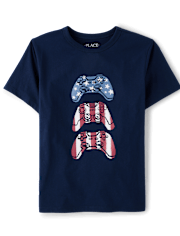 Boys Americana Video Game Graphic Tee