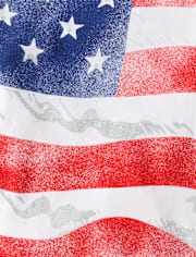Boys American Flag Graphic Tee