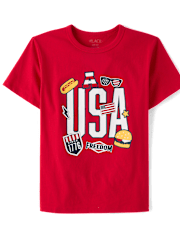 Boys USA Graphic Tee