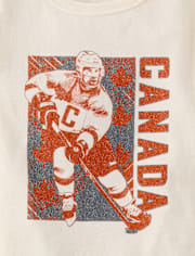 Boys Canada Hockey Player Graphic Tee