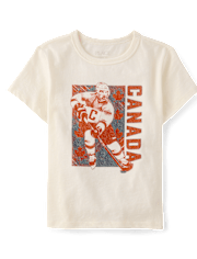 Boys Canada Hockey Player Graphic Tee