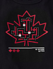 Boys Canadian Flag Graphic Tee