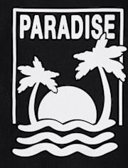 Girls Paradise Relaxed Cropped Graphic Tee