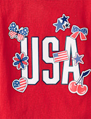 Girls USA Icons Graphic Tee