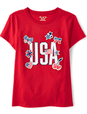 Girls USA Icons Graphic Tee