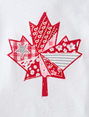 Girls Canada Maple Leaf Graphic Tee