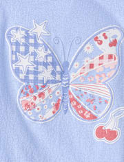Girls Americana Butterfly Graphic Tee