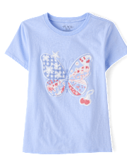 Girls Americana Butterfly Graphic Tee