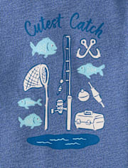 Baby And Toddler Boys Cutest Catch Graphic Tee