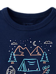 Baby And Toddler Boys Camping Graphic Tee