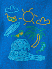 Baby And Toddler Boys Summer Icons Graphic Tee