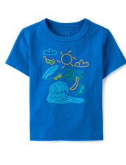 Baby And Toddler Boys Summer Icons Graphic Tee