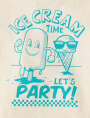 Baby And Toddler Boys Ice Cream Time Graphic Tee