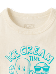 Baby And Toddler Boys Ice Cream Time Graphic Tee