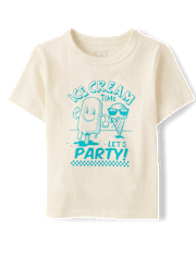 Baby And Toddler Boys Ice Cream Time Graphic Tee