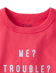 Baby And Toddler Boys Trouble Graphic Tee
