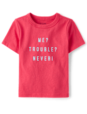 Baby And Toddler Boys Trouble Graphic Tee