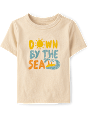 Baby And Toddler Boys Down By The Sea Graphic Tee