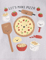 Baby And Toddler Boys Pizza Graphic Tee