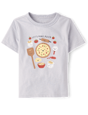 Baby And Toddler Boys Pizza Graphic Tee