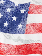 Baby And Toddler Boys American Flag Graphic Tee