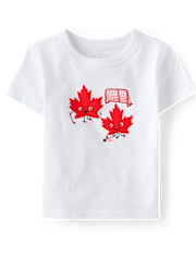 Baby And Toddler Boys Canada Hockey Graphic Tee