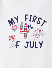 Baby First 4th Of July Graphic Bodysuit