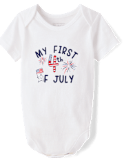 Baby First 4th Of July Graphic Bodysuit