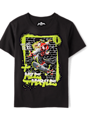 Boys Spider-Manâ¢ Miles Morales Graphic Tee