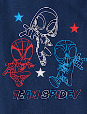 Baby And Toddler Boys Spidey And Friendsâ¢ Team Spidey Americana Graphic Tee