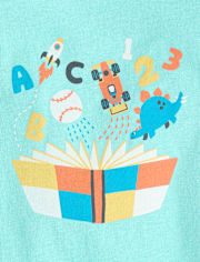 Baby And Toddler Boys Book Graphic Tee