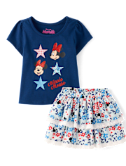 Toddler Girls Minnie Mouse™ Americana 2-Piece Outfit Set