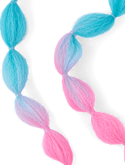 Girls Stitchâ¢ Faux Hair Braid Extension Hair Tie 2-Pack